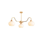 Glass Persimmon Chandelier-DWHOME