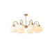 Glass Persimmon Chandelier-DWHOME