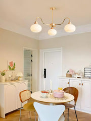 Glass Persimmon Chandelier-DWHOME