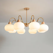 Glass Persimmon Chandelier-DWHOME