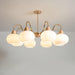 Glass Persimmon Chandelier-DWHOME