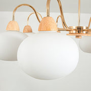 Glass Persimmon Chandelier-DWHOME