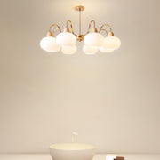 Glass Persimmon Chandelier-DWHOME