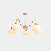 Glass Persimmon Chandelier-DWHOME