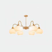Glass Persimmon Chandelier-DWHOME
