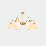 Glass Persimmon Chandelier-DWHOME
