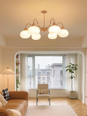 Glass Persimmon Chandelier-DWHOME