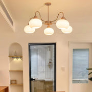 Glass Persimmon Chandelier-DWHOME