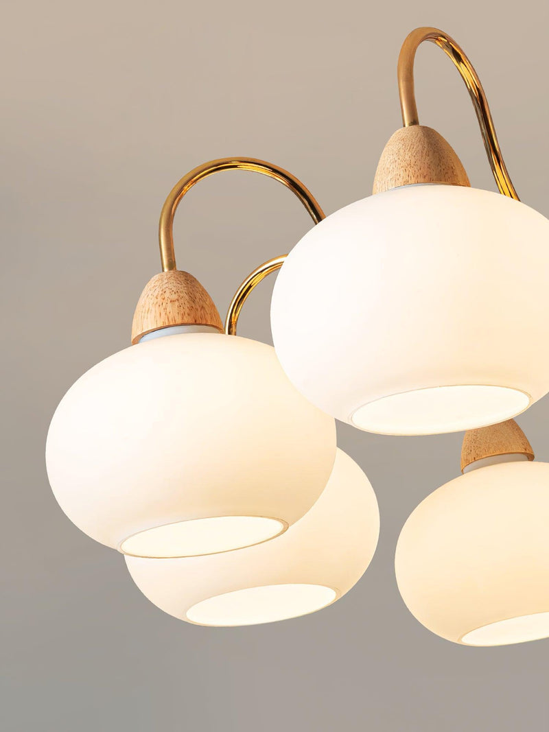 Glass Persimmon Chandelier-DWHOME