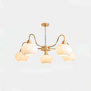 Glass Persimmon Chandelier-DWHOME