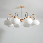 Glass Persimmon Chandelier-DWHOME