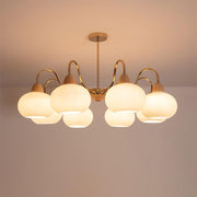 Glass Persimmon Chandelier-DWHOME