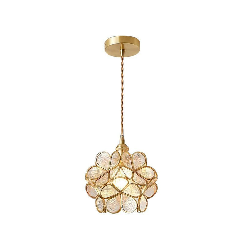 Glass Petal Pendant Light-DWHOME