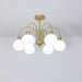 Glass Pumpkin Gold Chandelier - DWHOME