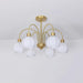 Glass Pumpkin Gold Chandelier - DWHOME