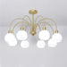 Glass Pumpkin Gold Chandelier - DWHOME