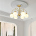 Glass Pumpkin Gold Chandelier - DWHOME