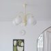 Cream Glass Sphere Chandelier - DWHOME