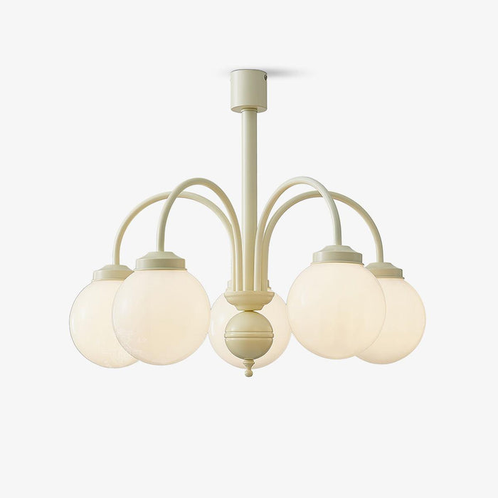 Cream Glass Sphere Chandelier - DWHOME