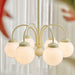 Cream Glass Sphere Chandelier - DWHOME