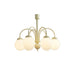 Cream Glass Sphere Chandelier - DWHOME