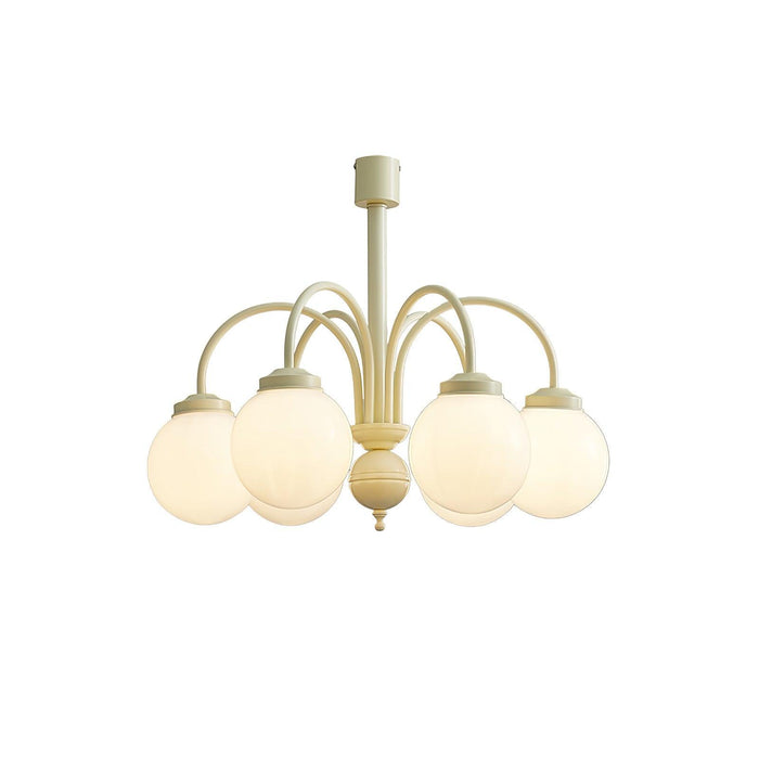 Cream Glass Sphere Chandelier - DWHOME