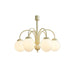 Cream Glass Sphere Chandelier - DWHOME