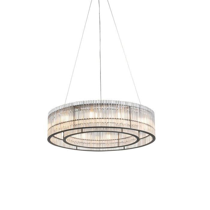 Glass Tube Ring Chandelier - Vakkerlight