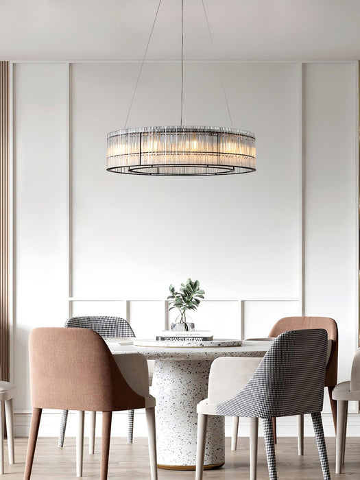 Glass Tube Ring Chandelier-DWHOME