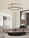 Glass Tube Ring Chandelier.