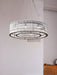 Glass Tube Ring Chandelier.