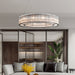 Glass Tube Ring Chandelier.