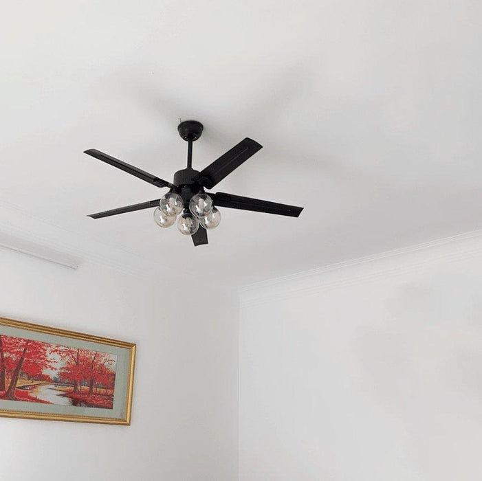 Black Vintage Ceiling Fan - DWHOME