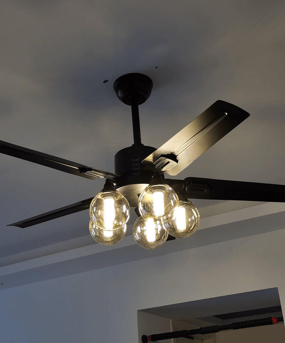 Black Vintage Ceiling Fan - DWHOME