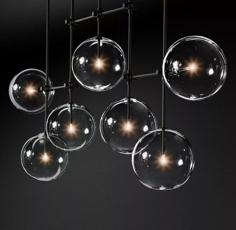 Glass Globe Mobile Chandelier-DWHOME