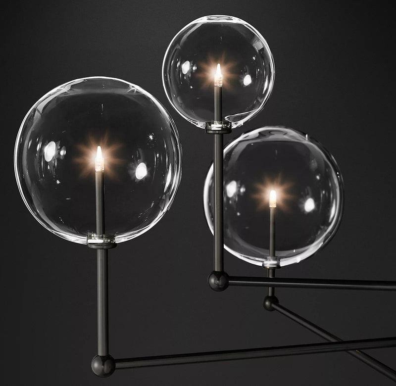 Glass Globe Mobile Chandelier-DWHOME