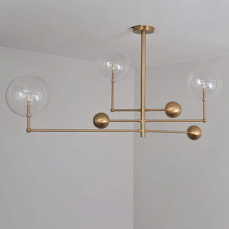 Glass Globe Mobile Chandelier-DWHOME
