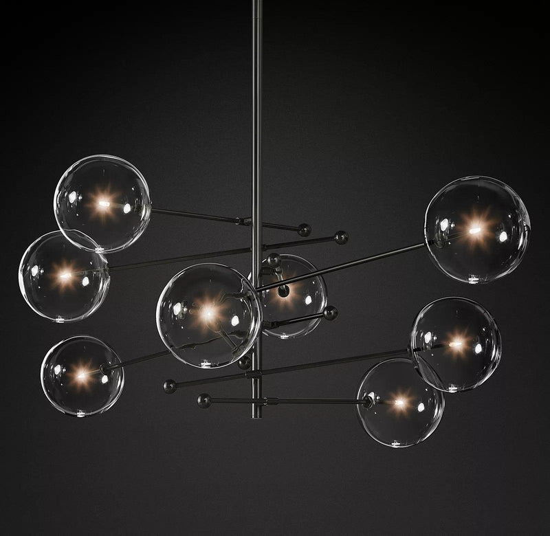 Glass Globe Mobile Chandelier-DWHOME