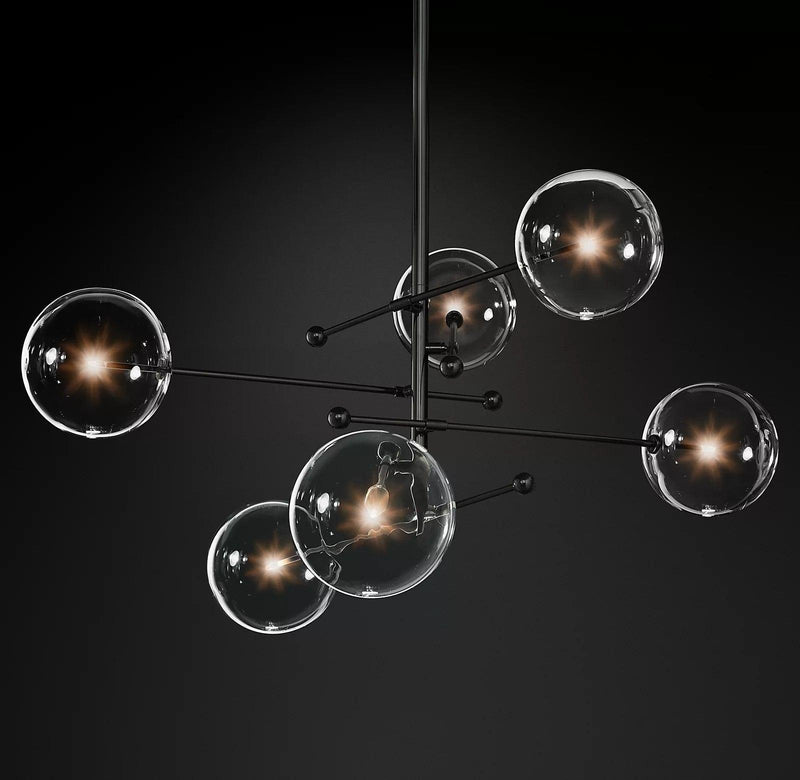 Glass Globe Mobile Chandelier-DWHOME