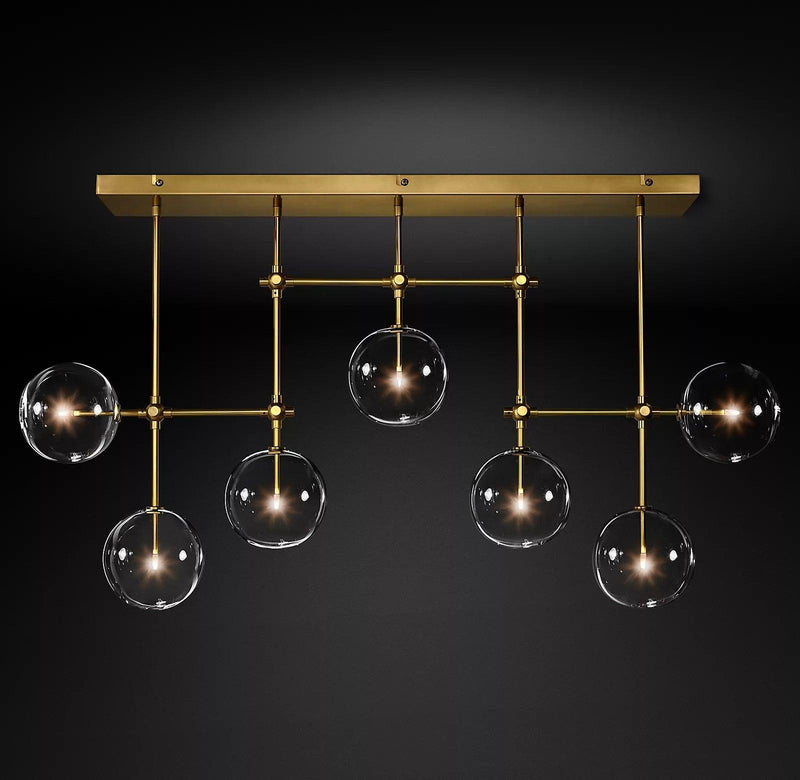 Glass Globe Mobile Chandelier-DWHOME