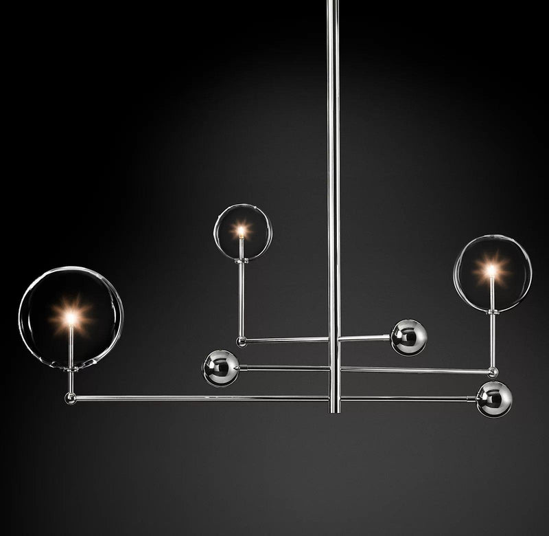Glass Globe Mobile Chandelier-DWHOME
