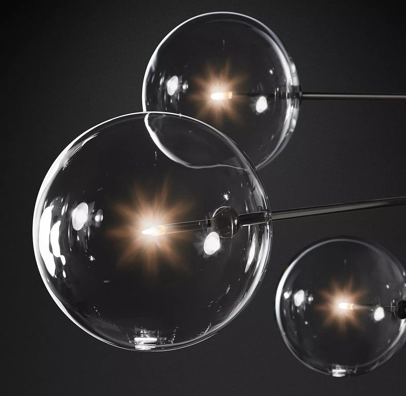 Glass Globe Mobile Chandelier-DWHOME