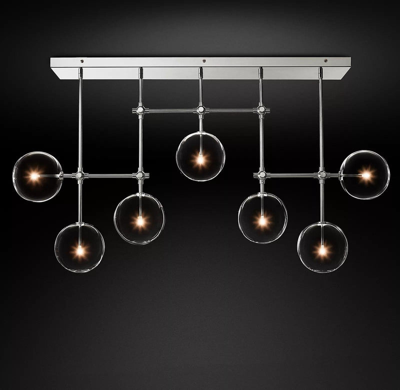 Glass Globe Mobile Chandelier-DWHOME