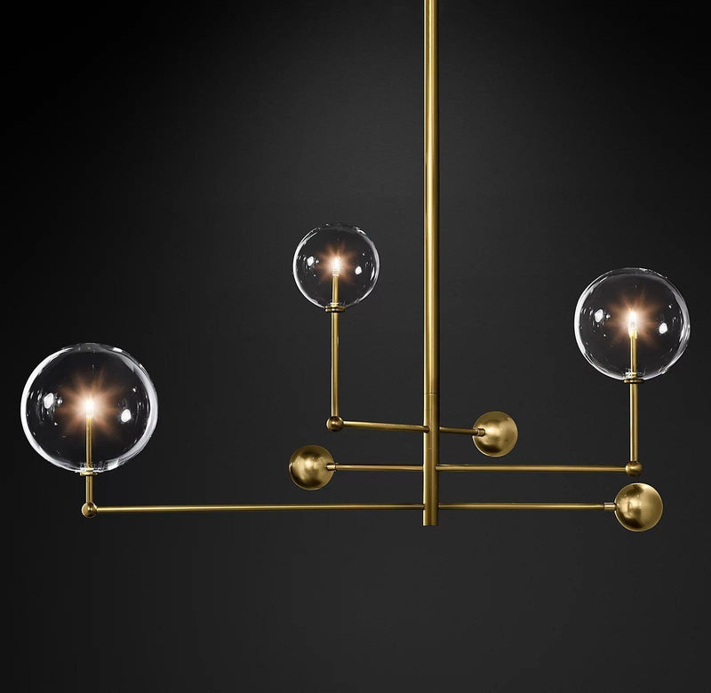 Glass Globe Mobile Chandelier-DWHOME