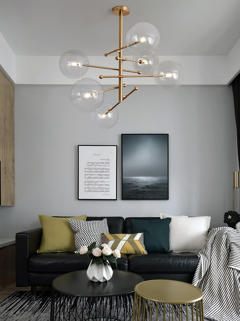 Glass Globe Mobile Chandelier-DWHOME