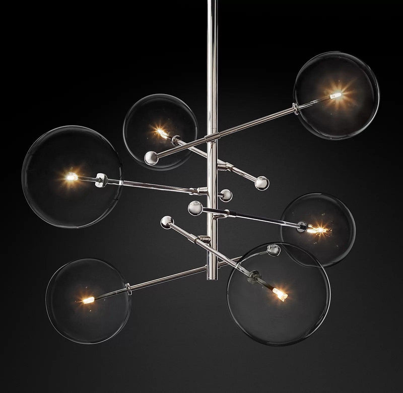 Glass Globe Mobile Chandelier-DWHOME