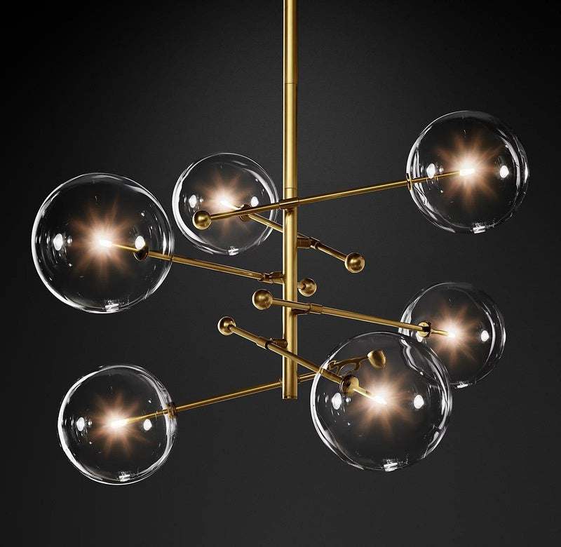 Glass Globe Mobile Chandelier-DWHOME