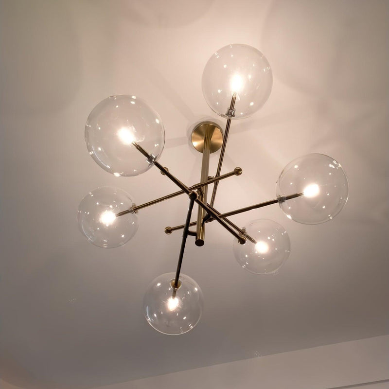 Glass Globe Mobile Chandelier-DWHOME