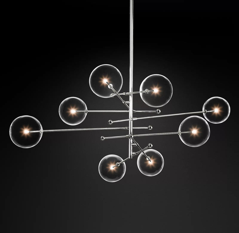 Glass Globe Mobile Chandelier-DWHOME