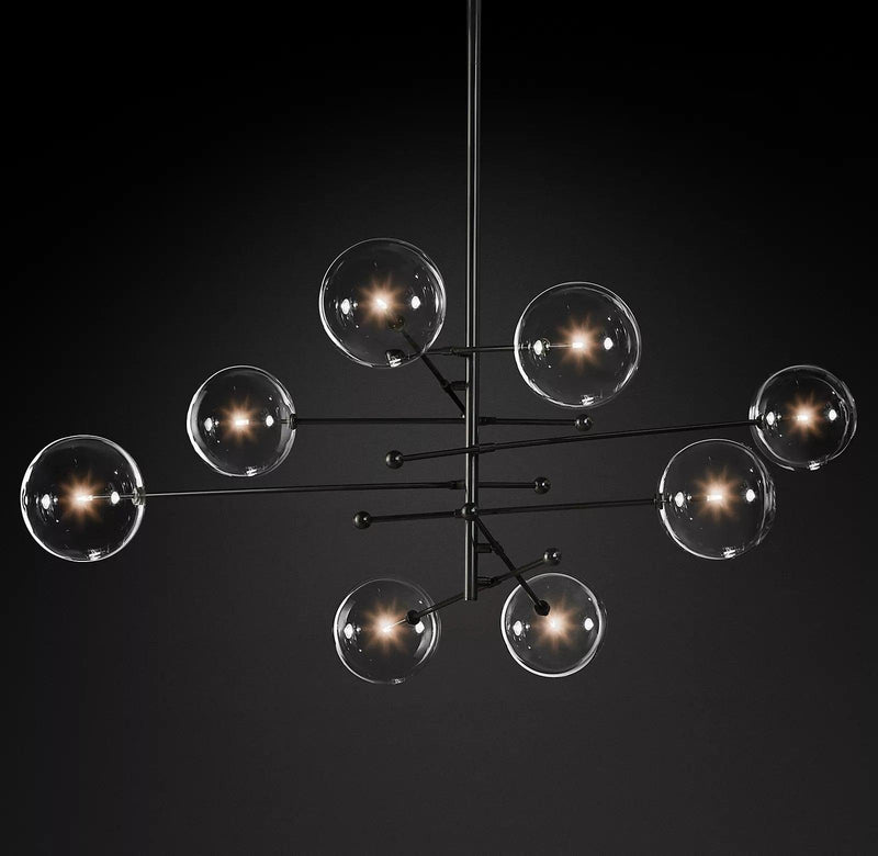 Glass Globe Mobile Chandelier-DWHOME